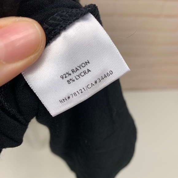 Eileen Fisher Black VISCOSE JERSEY TUNIC - Picture 6 of 8